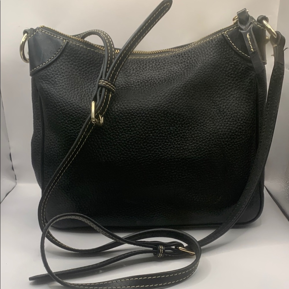Dooney & Bourke Black Crossbody Bag with Gold Accents - Picture 6 of 10